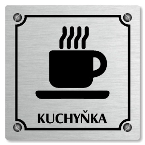Kuchyňka, 100x100mm, stříbrná, Kansas